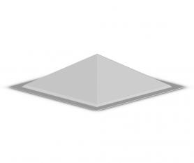 Cúpula piramidal borde plano